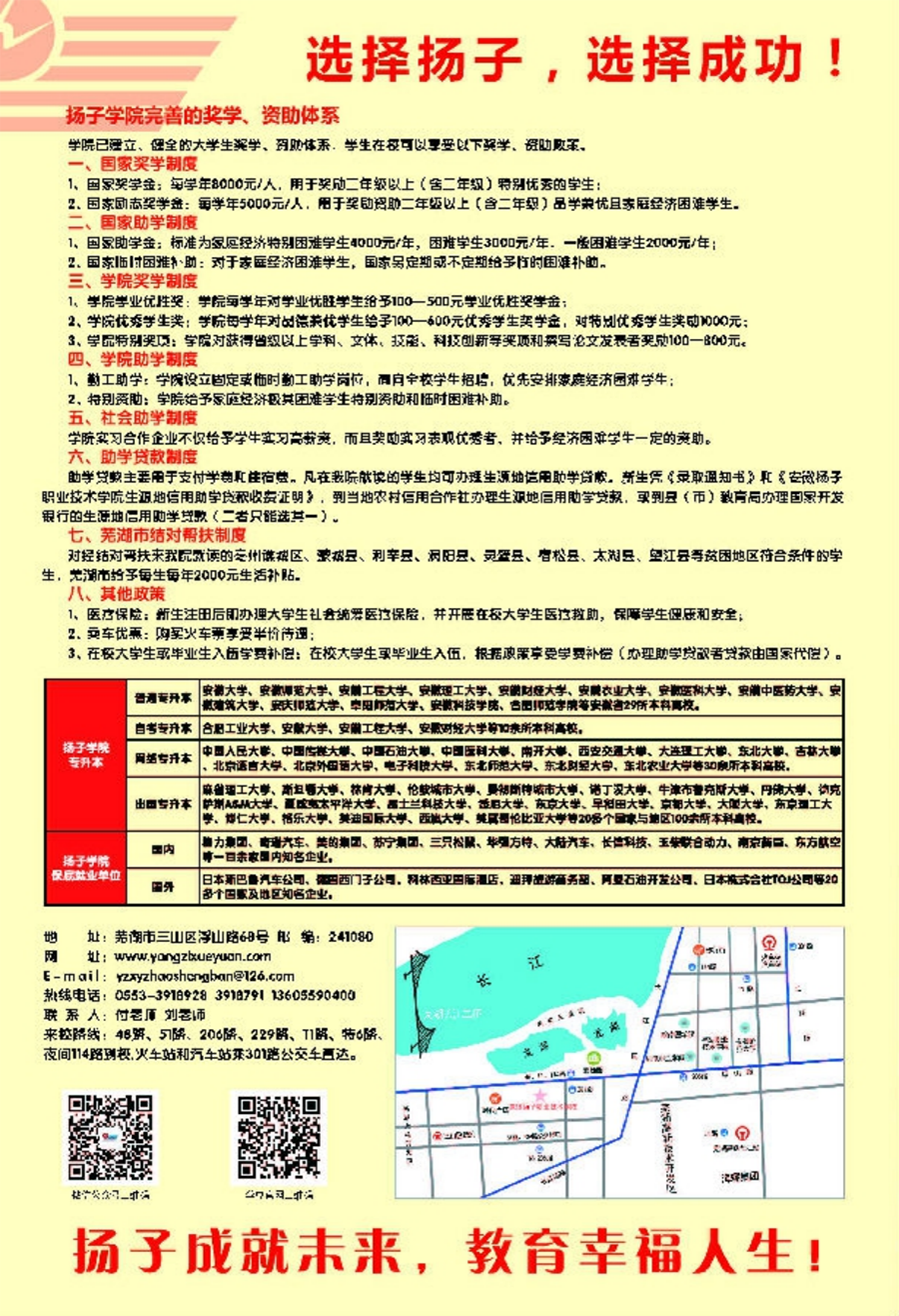 安徽揚子職業(yè)技術學院－2020年分類考試招生簡章