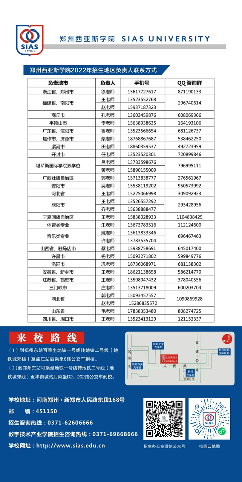 鄭州西亞斯學(xué)院－2022年招生簡(jiǎn)章